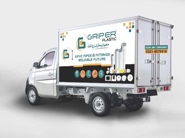 Griper Plastic delivery van